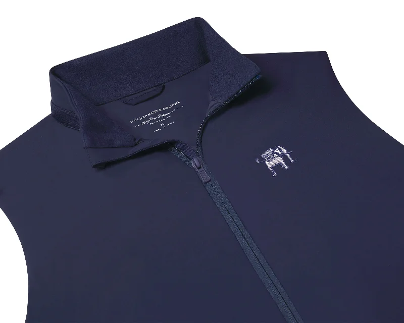 men's vest jackets -Yale Golf Course King Vest: Navy