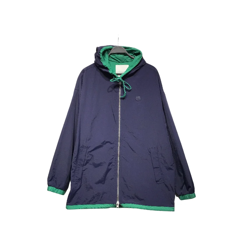 men's casual leather jackets -KENZO/Jacket/L/Nylon/BLU/RAIN COAT