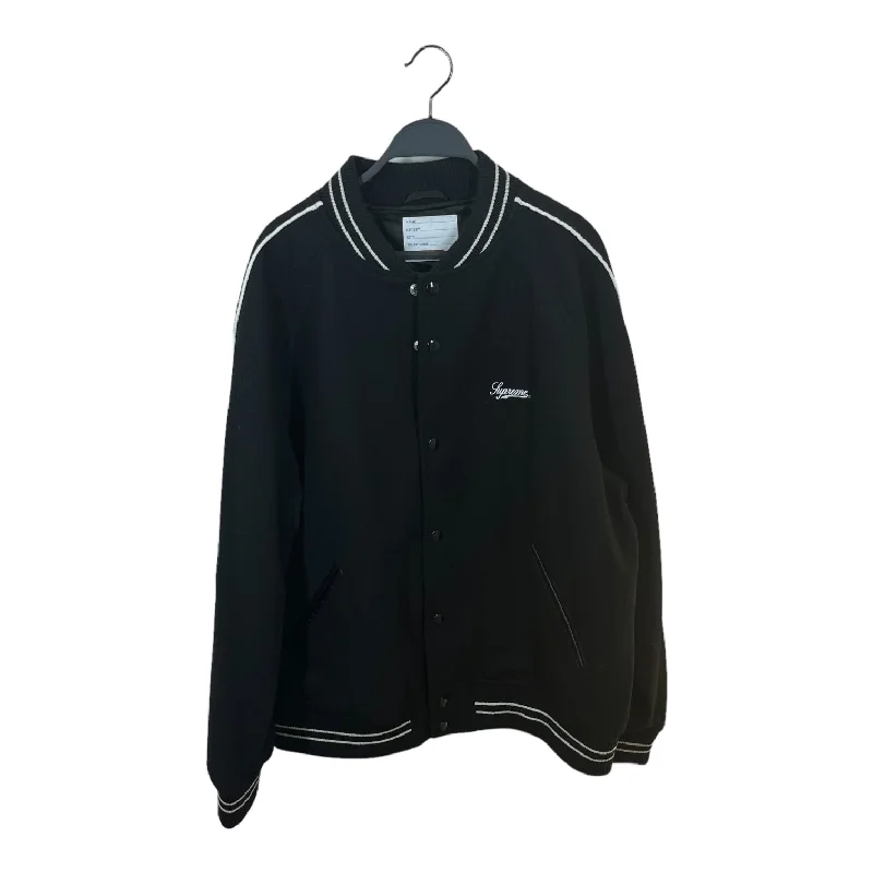 men's zip-up jackets -Supreme/Jacket/XL/Wool/BLK/IT'S ALL BOLLOCKS