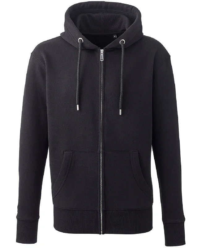 zip-up hoodies for men -Black - Men's Anthem full-zip hoodie