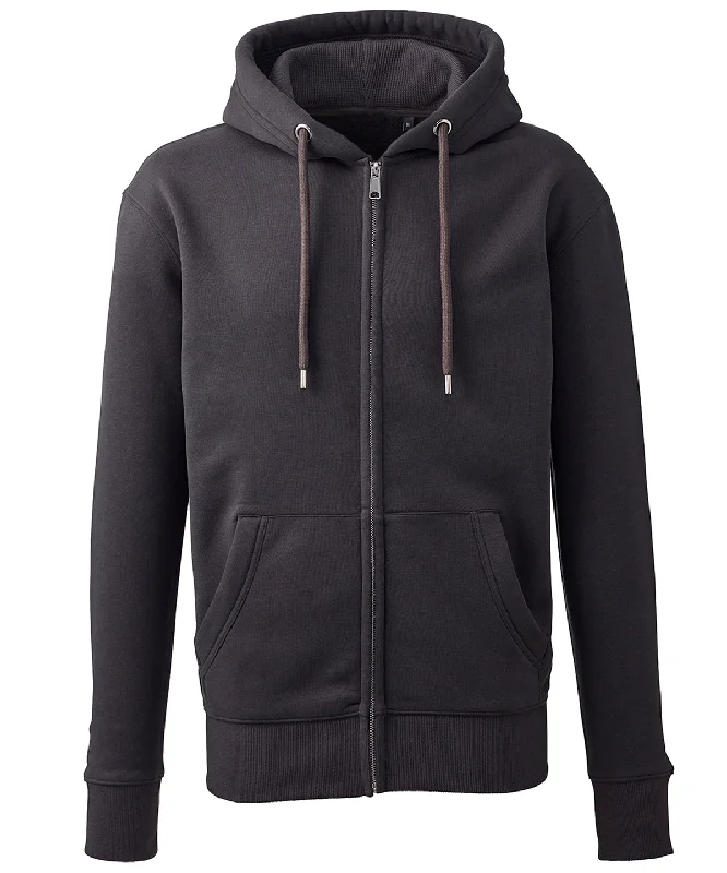 black hoodies for men -Charcoal - Men's Anthem full-zip hoodie