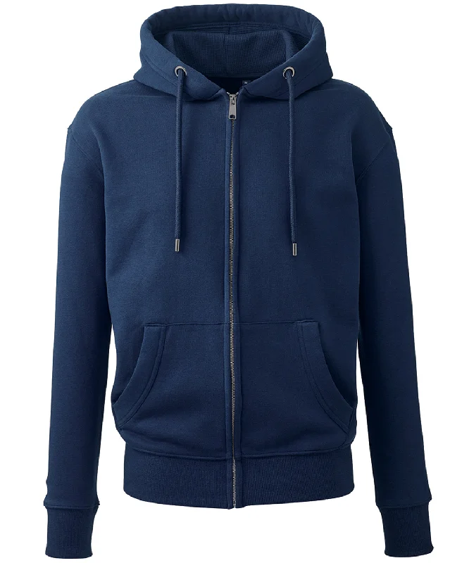 men's hoodies for winter -Navy - Men's Anthem full-zip hoodie