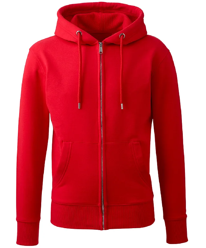 trendy hoodie sweatshirts -Red - Men's Anthem full-zip hoodie