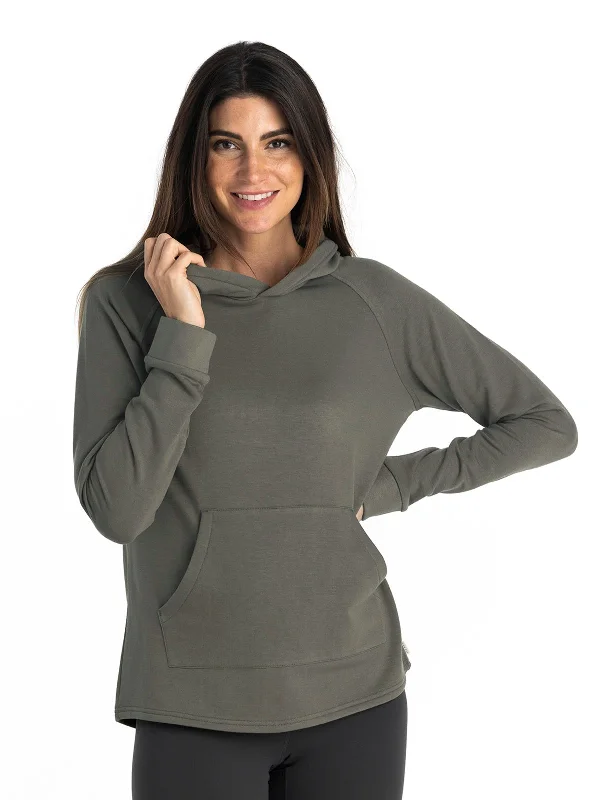 Women's Bamboo Lightweight Fleece Hoodie - Fatigue