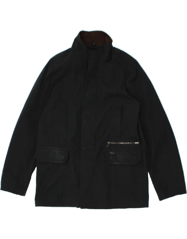 men's rain jackets -HARMONT & BLAINE Mens Windbreaker Jacket UK 40 Large Black