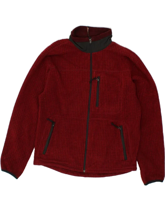 men's versatile jackets -sports sweatshirts for men -L.L.BEAN Mens Fleece Jacket UK 38 Medium Red Polyester