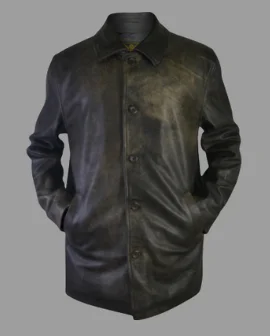 men's trench coats for rain -Supernatural Dean Winchester Jensen Ackles Distressed Jungle Leather Car Coat Jacket