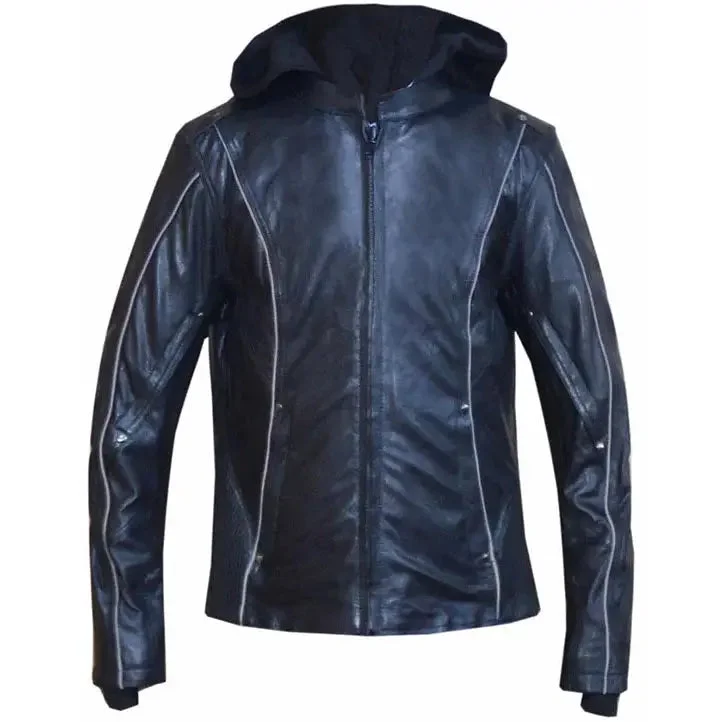 Unik International Women's Hoodie Motorcycle Jacket