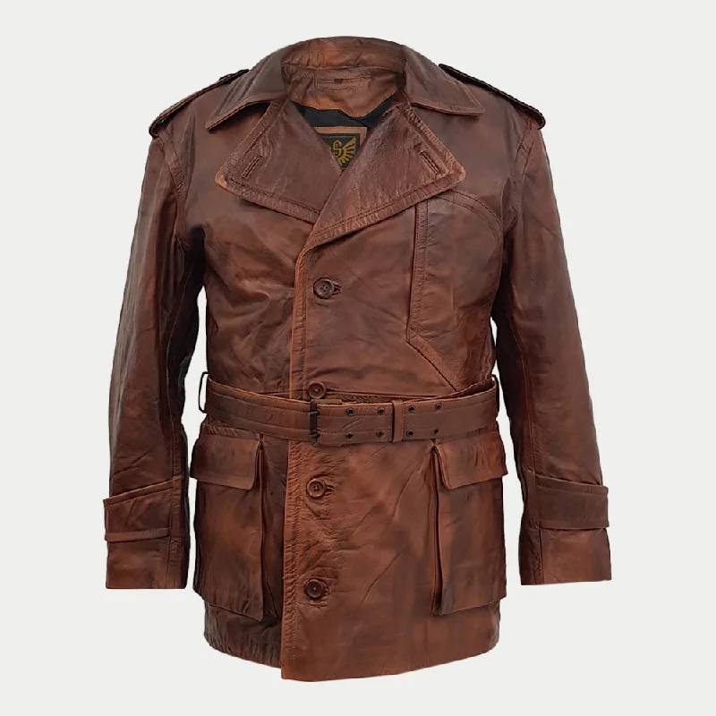 stylish jackets for men -World War 1 Regulation U.S. Army Air Service Flying Pilot WWI Coat