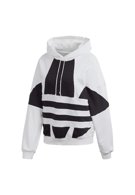 Adidas Damen Sweatshirt LRG LOGO HOODIE, weiß (white/Black), 38