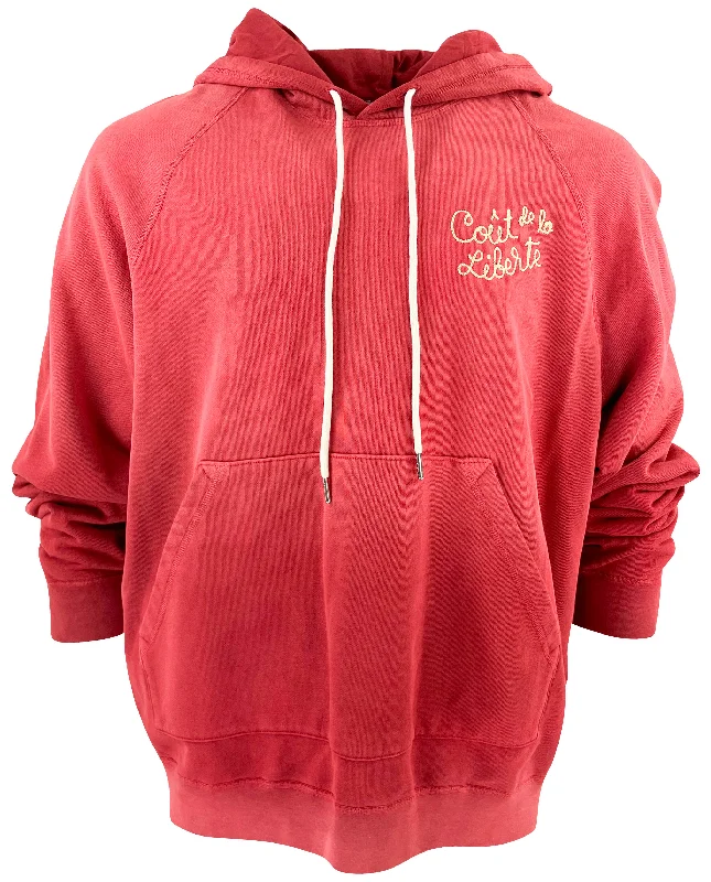 Coût De La Liberté Diddy Hoodie in Vintage Red