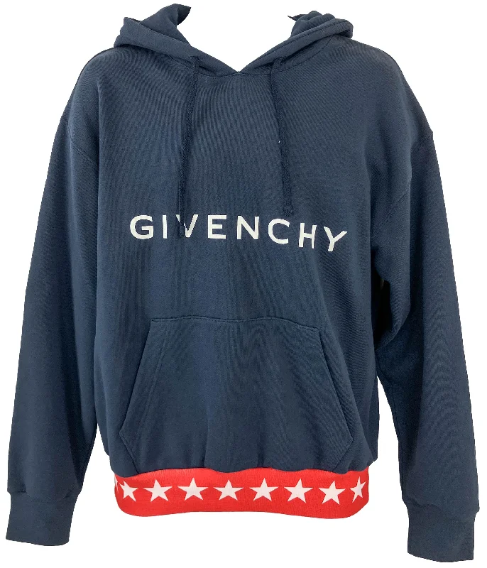 Givenchy Star Hoodie in Deep Blue