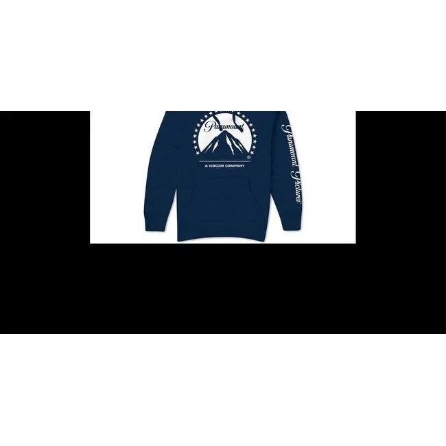 minimalist sweatshirts for men -Hybrid Men's Paramount Logo Hoodie Navy Size Large