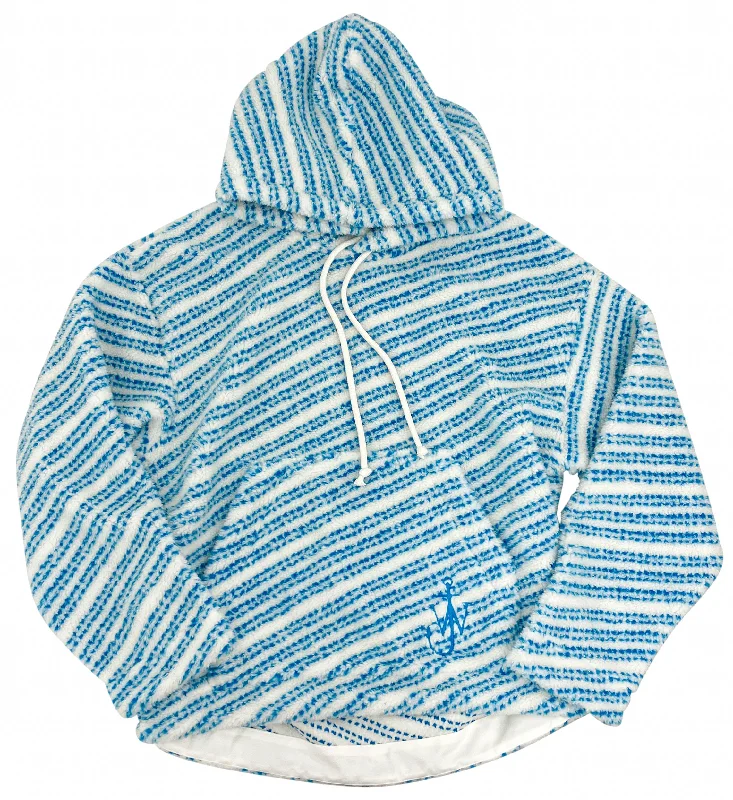 JW Anderson Relaxed Hoodie in Blue/White