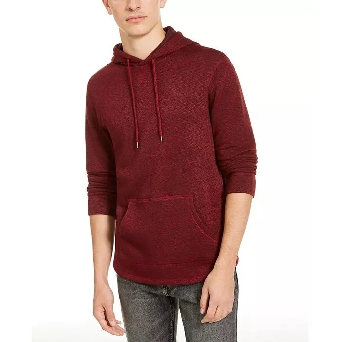 oversized sweatshirts for men -Levi's Men's Cash Textured Fleece Hoodie Red Size Xx-Large