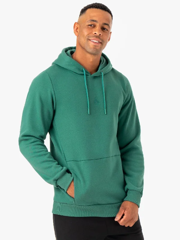 comfortable workout hoodies -Restore Pullover Hoodie - Green