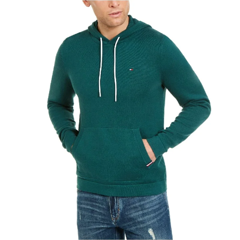 Tommy Hilfiger Men's Victor Popover Hoodie Green Size Small