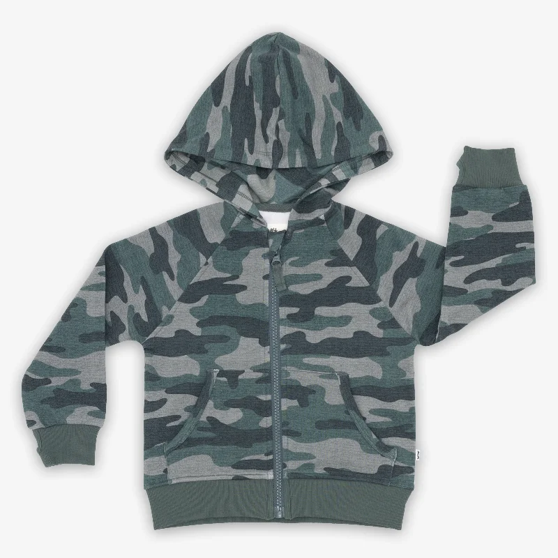 Vintage Camo Zip Hoodie